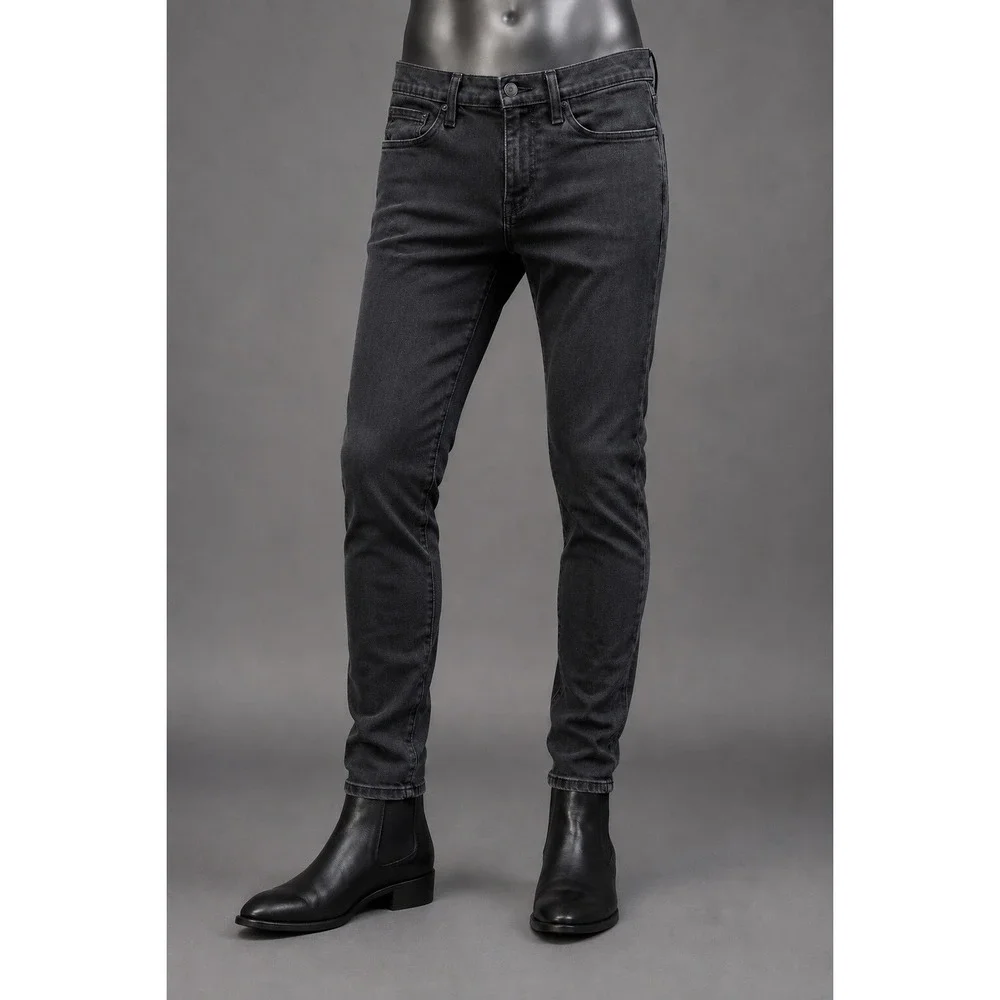 Levis 510 Skinny Fit Jeans Mens 31x32 Dark Wash Black Denim Stretch 5-Pocket